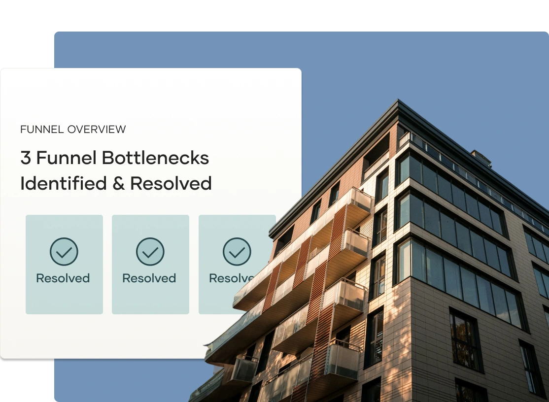 3 Funnel Bottlenecks Identified & Resolved